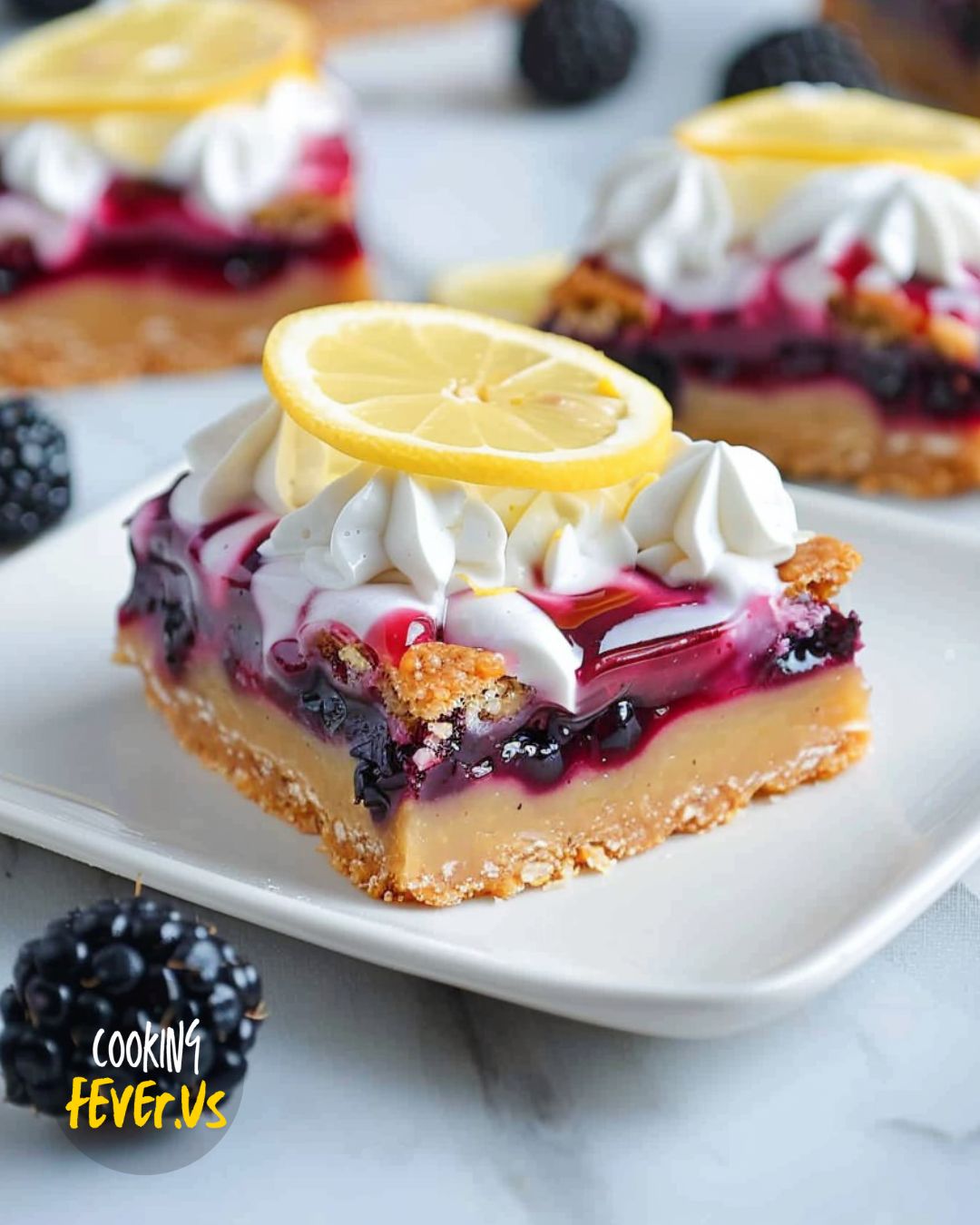 Blackberry Lemon Curd Bars