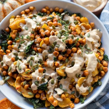 Roasted Delicata with Maple Tahini