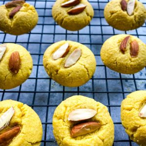 Eggless Chickpea Cookies (Besan Nankhatai)
