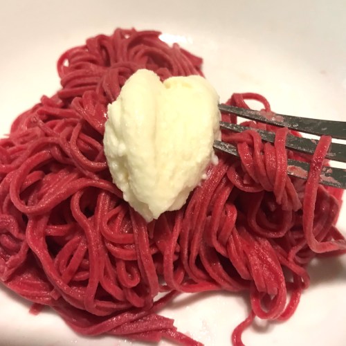 Valentine's Day Beet Pasta