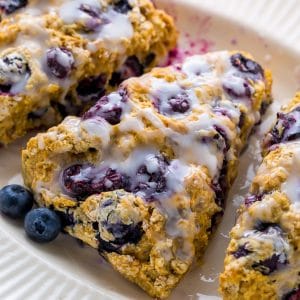 Blueberry Banana Scones (Vegan)