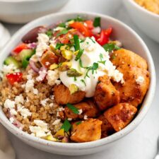 Mediterranean Chicken Quinoa Bowl