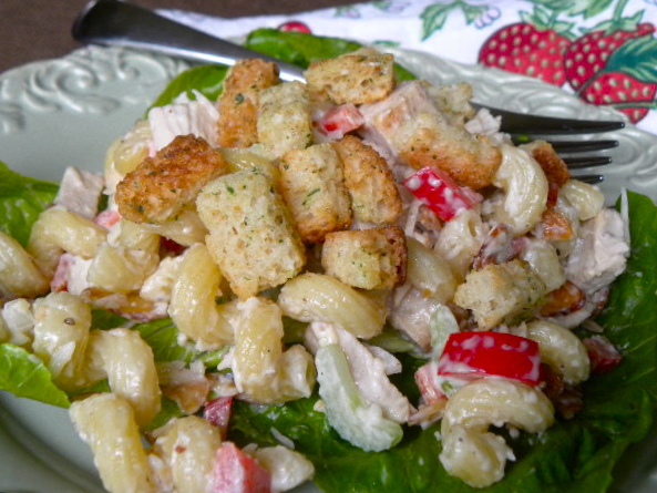 The Best Chicken Caesar Pasta Salad