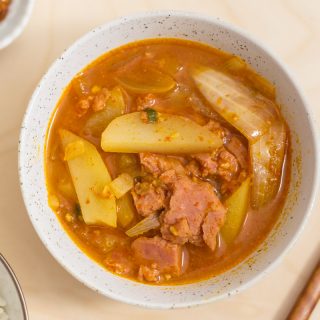 Korean Potato and Spam Stew (Gamja Jjageuli)