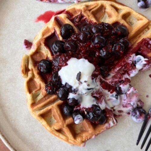 3 Ingredient Mochi Waffles