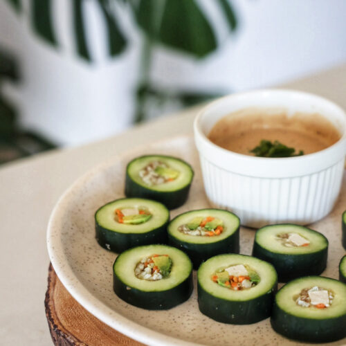 Vegan Cucumber Sushi Rolls