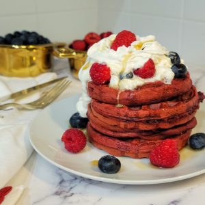 Mini Red Velvet Waffles
