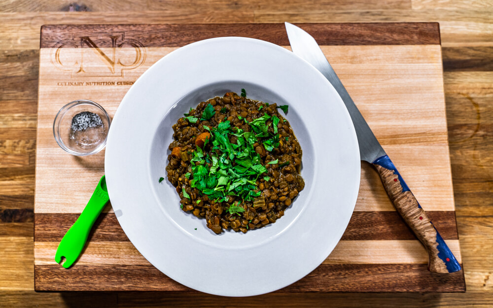 Vegan lentil soup