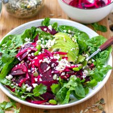 Beetroot, Avocado & Edamame Salad