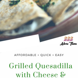 Grilled Quesadilla with Cheese & Ground Beef