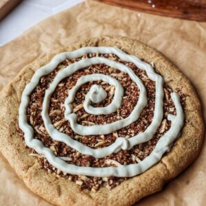 Cinnamon Streusel Dessert Pizza