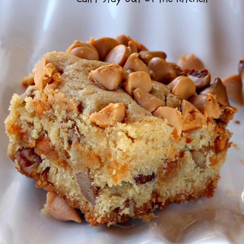 Chewy Butterscotch Brownies
