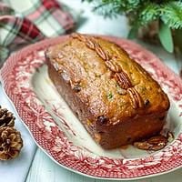 Lighter Christmas Cake with Apple and Fruit