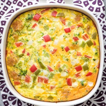 Tater Tot Breakfast Casserole with Veggie Taters