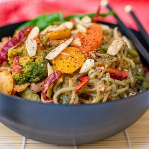 Thai Stir Fry Noodle bowl