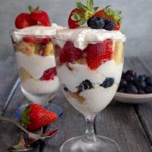 Easy Patriotic Cheesecake Parfait Recipe