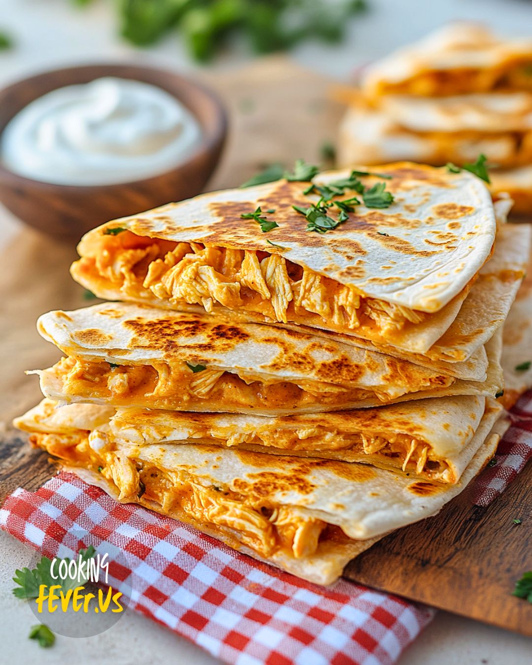 Buffalo Chicken Quesadillas