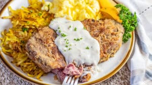 Country Fried Prime Rib Steak (from Leftovers)