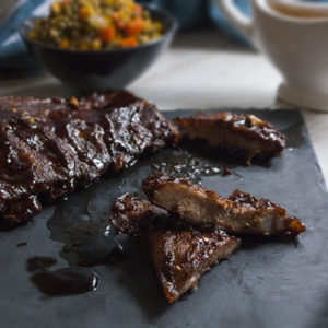 Drunken Barbecue Spare Ribs