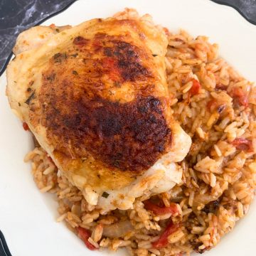One Skillet Chipotle-Ranch Chicken with Salsa Rice