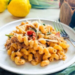 Easy Creamy Tuscan Sausage Pasta Recipe