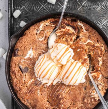 Loaded Chocolate Chip Skillet Cookie
