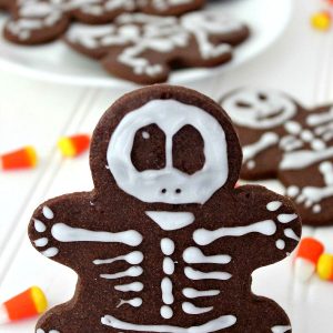 Chocolate Skeleton Cookies
