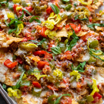 Italian Sausage and Pepper Nachos