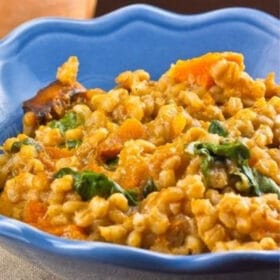 Roasted Pumpkin Barley Risotto