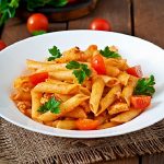 Easy Pasta Recipes - Skillet Penne Pasta with Hamburger and Sausage