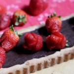 Strawberry Rose Chocolate Tart