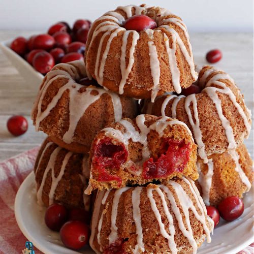 Pumpkin Cranberry Tea Cakes