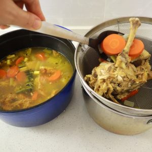 Chicken stock or broth
