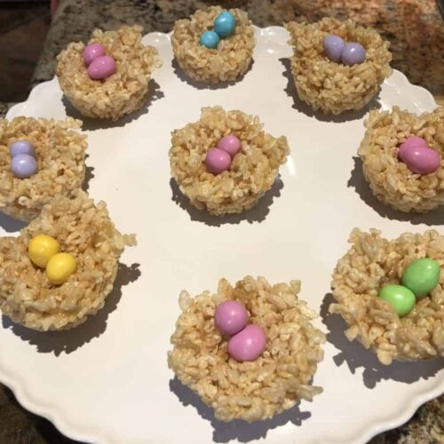 Rice Krispie Easter Nests