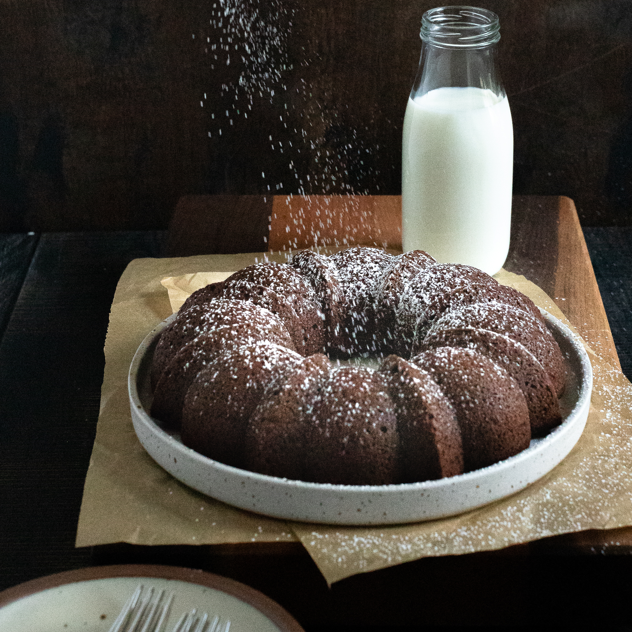 Chocolate Egg White Cake
