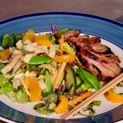 Asian Chopped Salad with Sesame Ginger Vinaigrette & Japanese BBQ Pork
Tenderloin