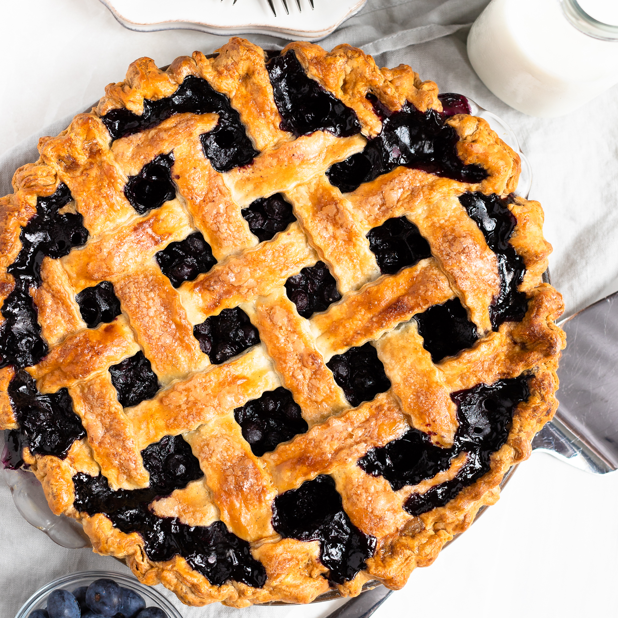 Deep Dish Blueberry Pie