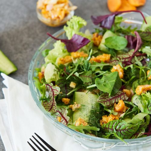 Mixed Greens Salad with Apricot Vinaigrette