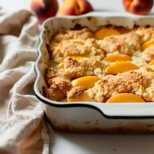 Healthy Southern-Style Peach Cobbler