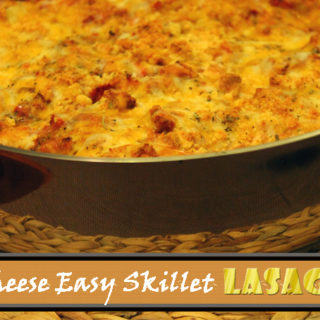 One Pot Meal- 4 Cheese Easy Skillet Lasagna Recipe