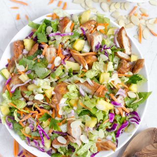 Hawaiian Salad with Pineapple Chicken