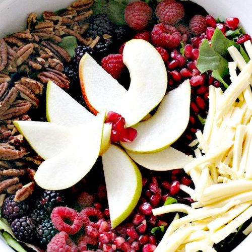 Pear, Pomegranate and Berry Salad