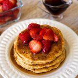 Whole Wheat Sourdough Blender Pancakes