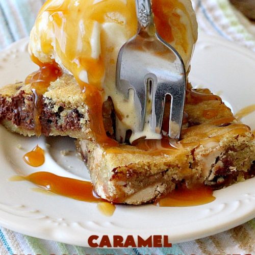 Caramel Chocolate Chip Blondies