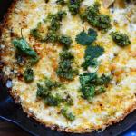 Queso Fundido With Roasted Poblano and Lime Sauce