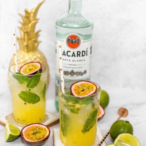 Vanilla Passionfruit Mojito Cocktail Recipe