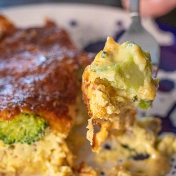Air Fryer Sausage, Broccoli, Cheese Quiche