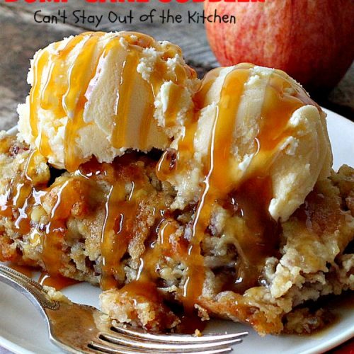 Caramel Apple Dump Cake Cobbler