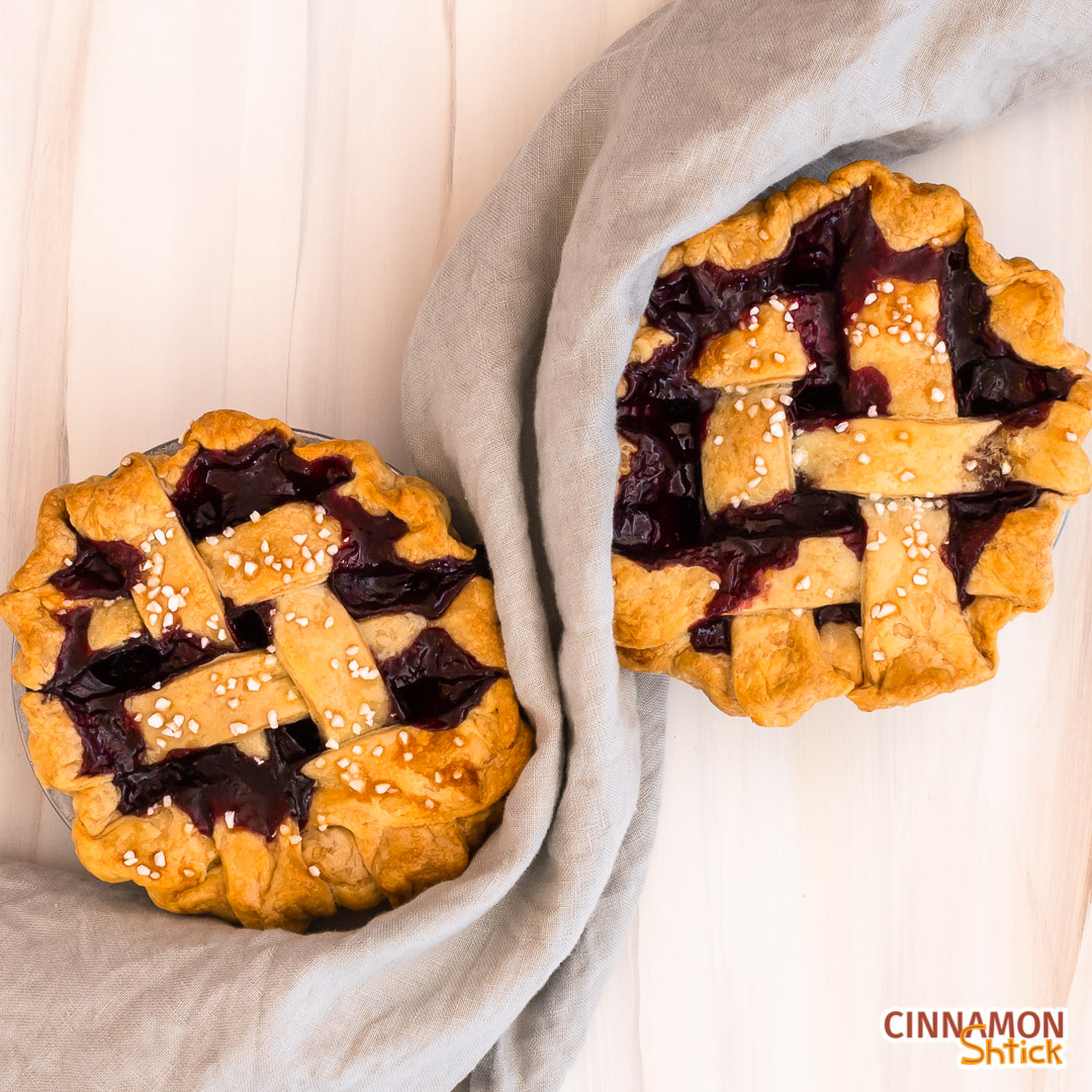 Small Batch Mini Blueberry Pies