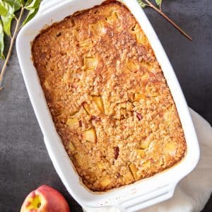 Easy Peach Baked Oatmeal